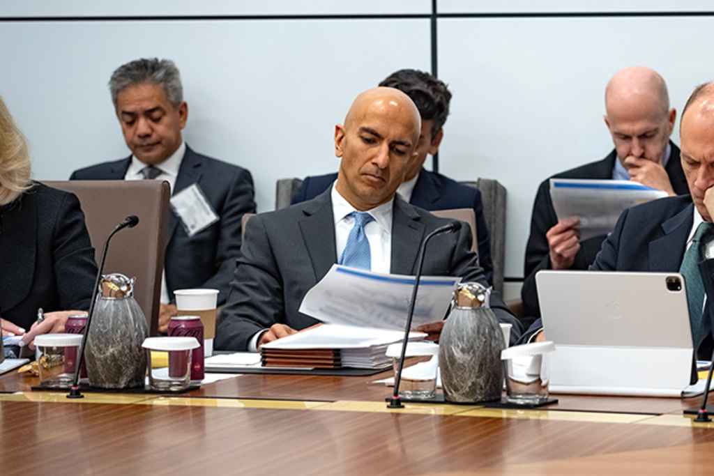 The Fed’s Kashkari said they were likely to pencil in just one rate cut this year.