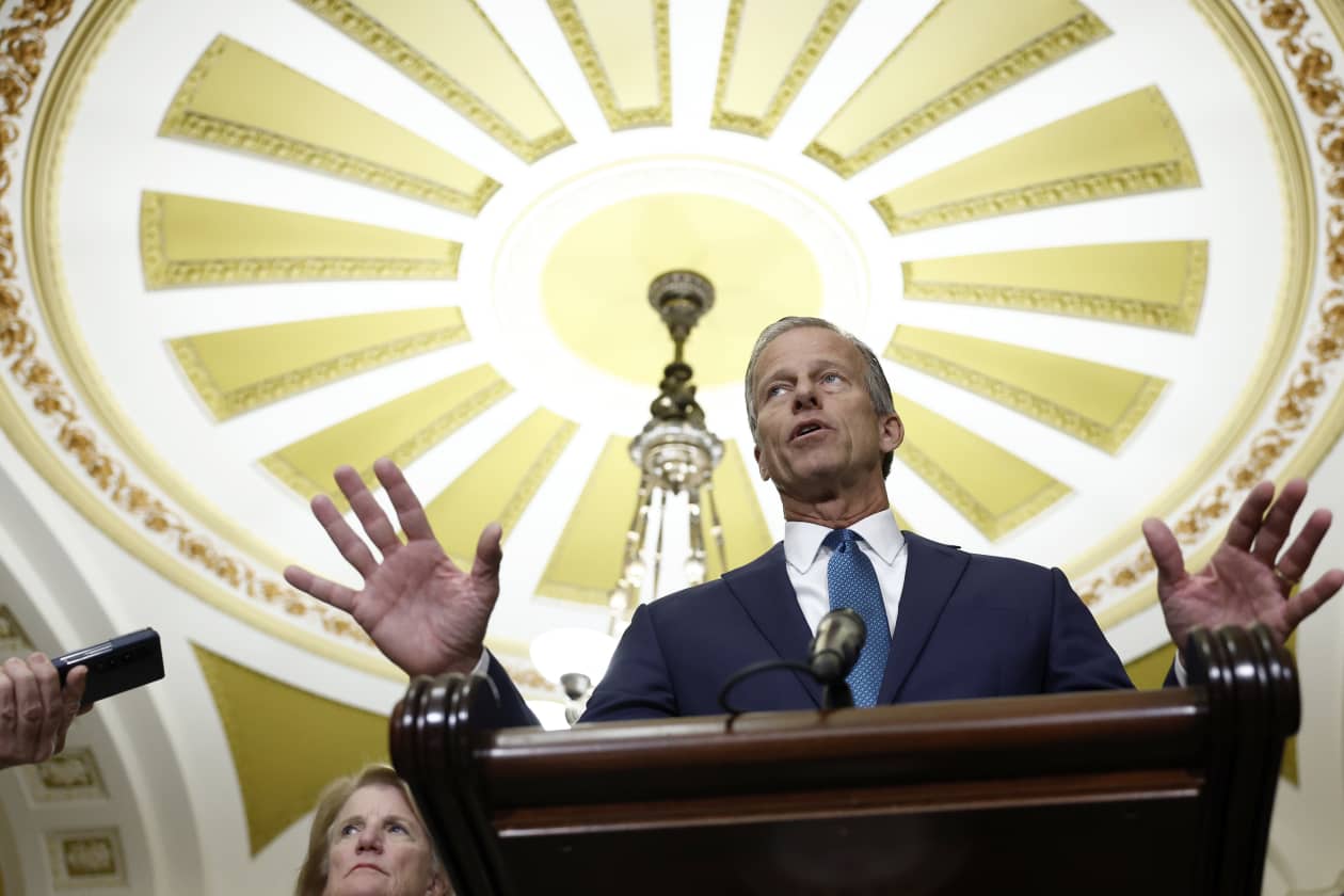 Republican John Thune of South Dakota elected next Senate majority ...
