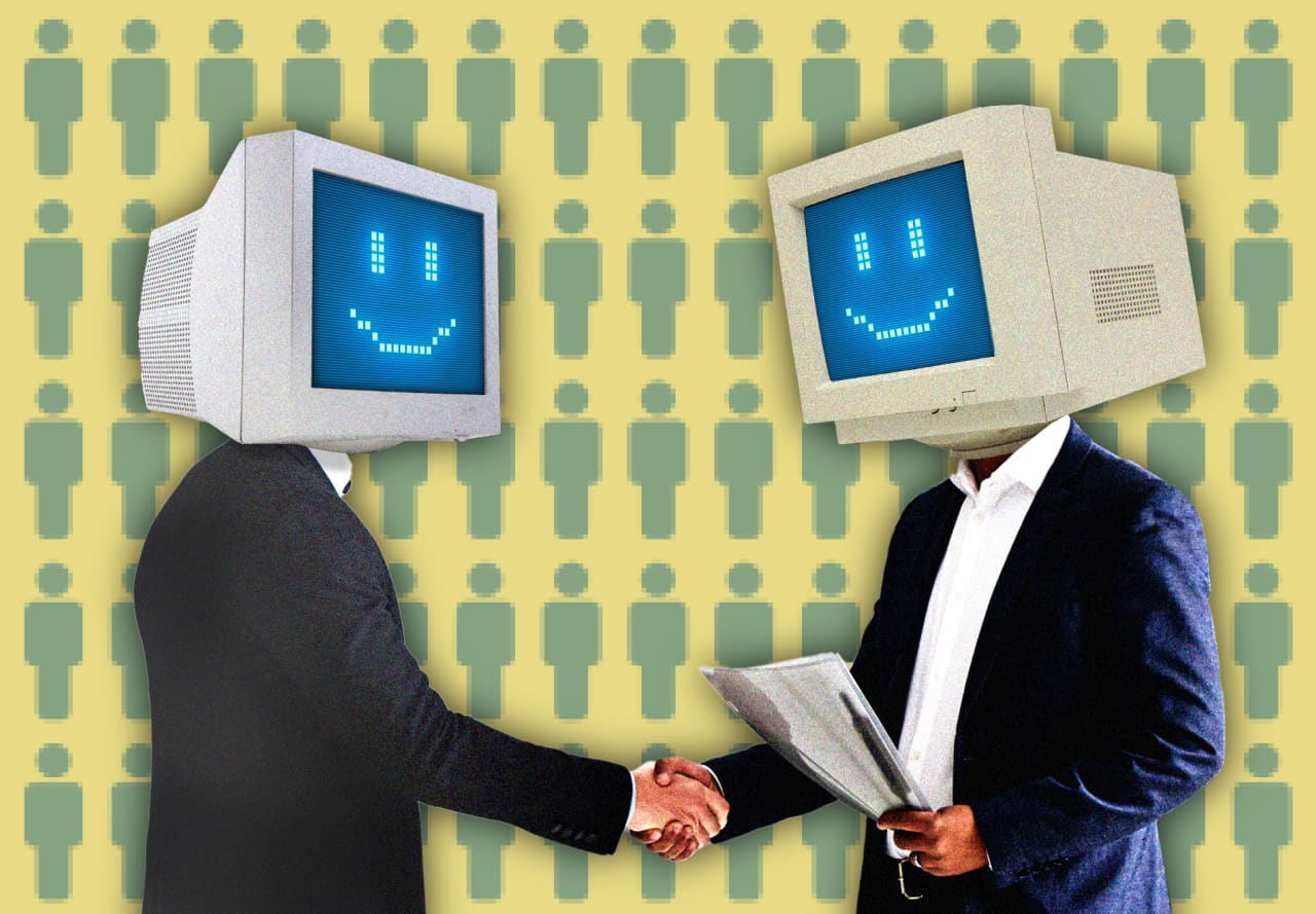 It's harder for white-collar workers to find a job these days. AI tools aren't making it any easier.