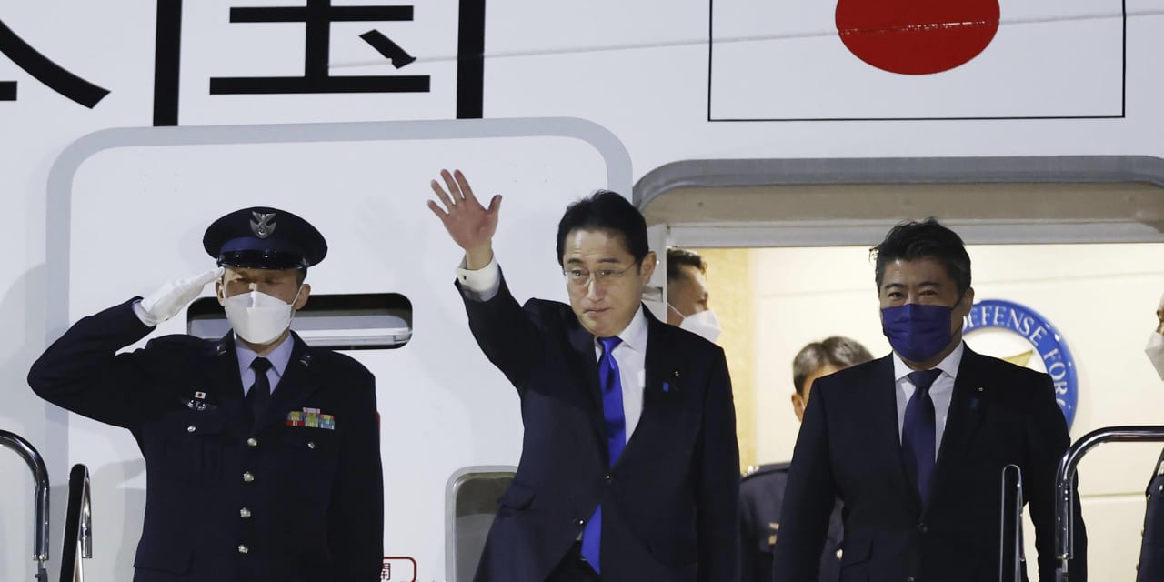 Japan’s Kishida highlights security concerns on trip to Europe, U.S.