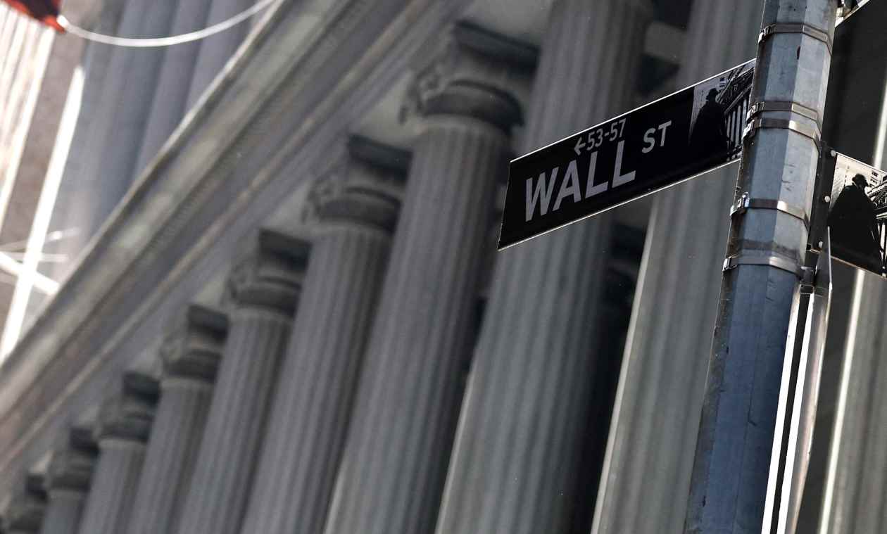 Wall Street sign in New York City.