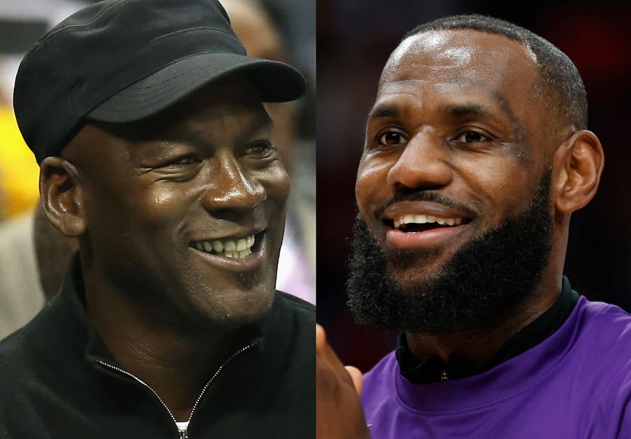 Lebron james outlet et jordan