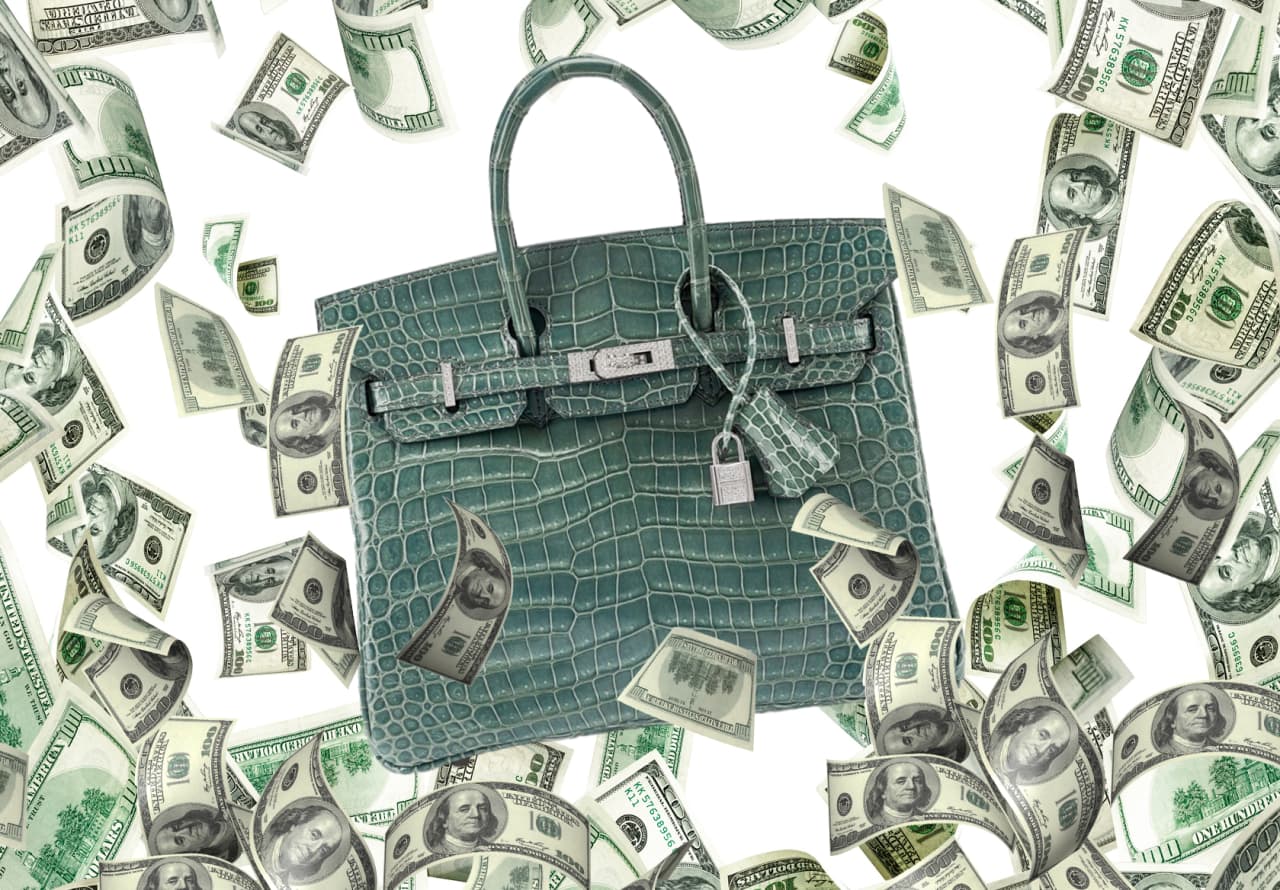 Up For Auction: A Crocodile and Diamond Birkin Bag