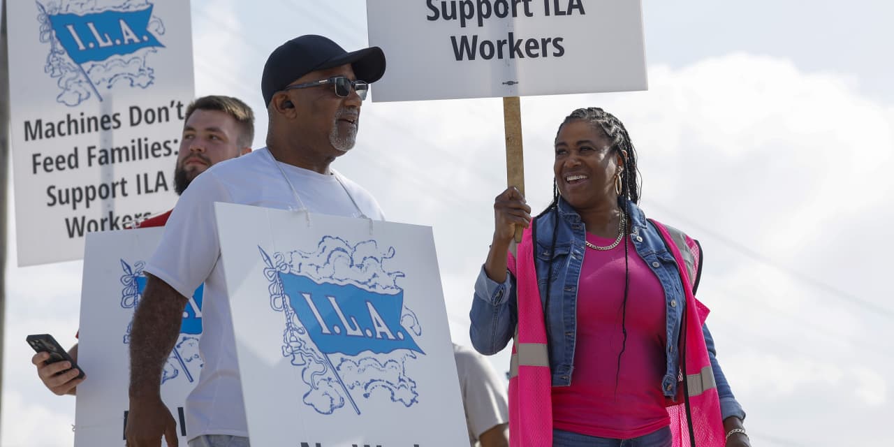 Shares of European shipping firms fall as dockworkers temporarily end strikes at US ports