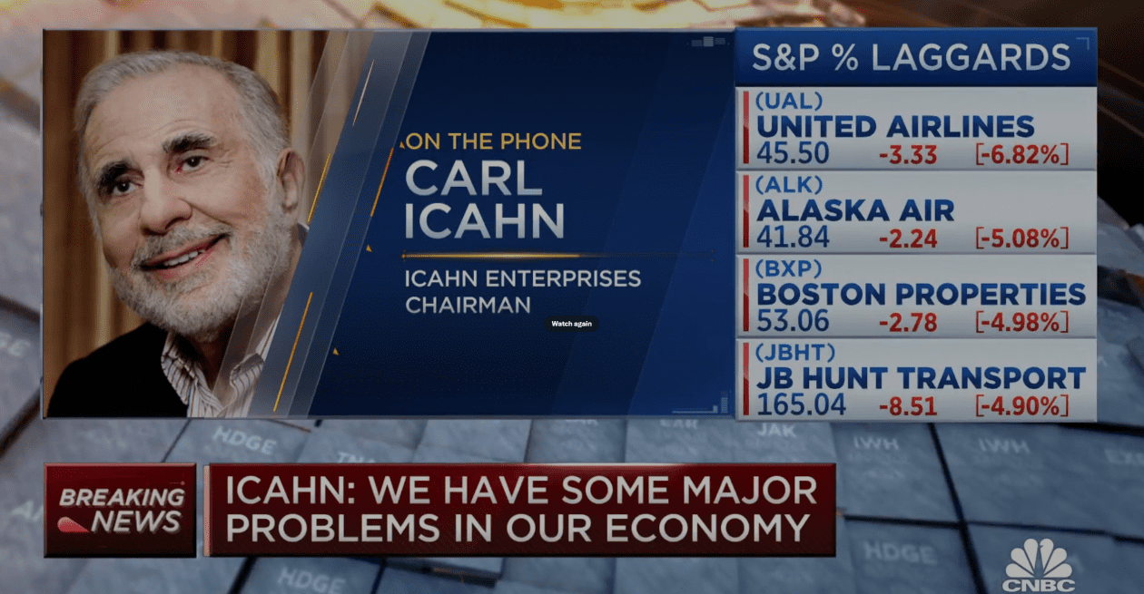 As Icahn’s stock slides another 20%, its bonds are also falling ...