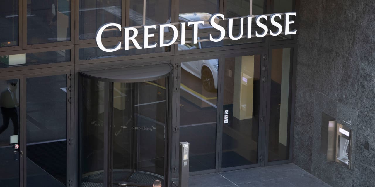 Credit Suisse shares fall to cap its worst week since 2008 financial crisis