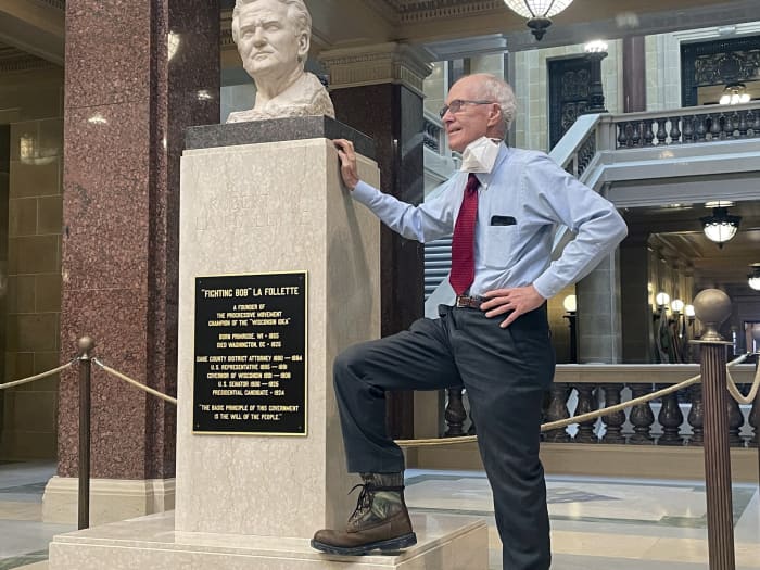 Longtime secretary of state La Follette — a Democrat progressively