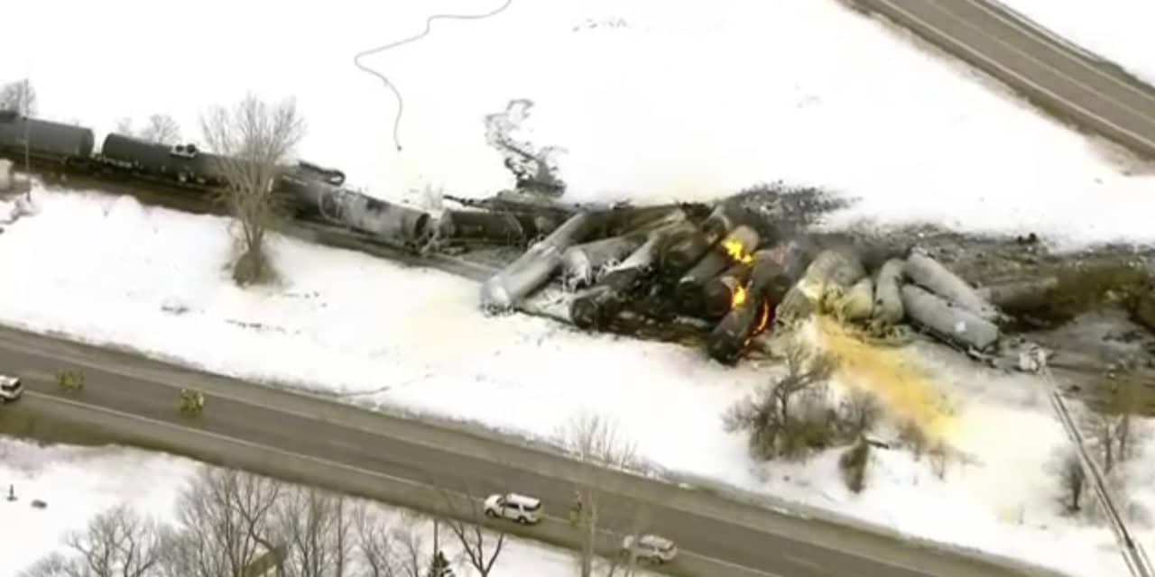 Fiery train derailment in Minnesota prompts evacuations