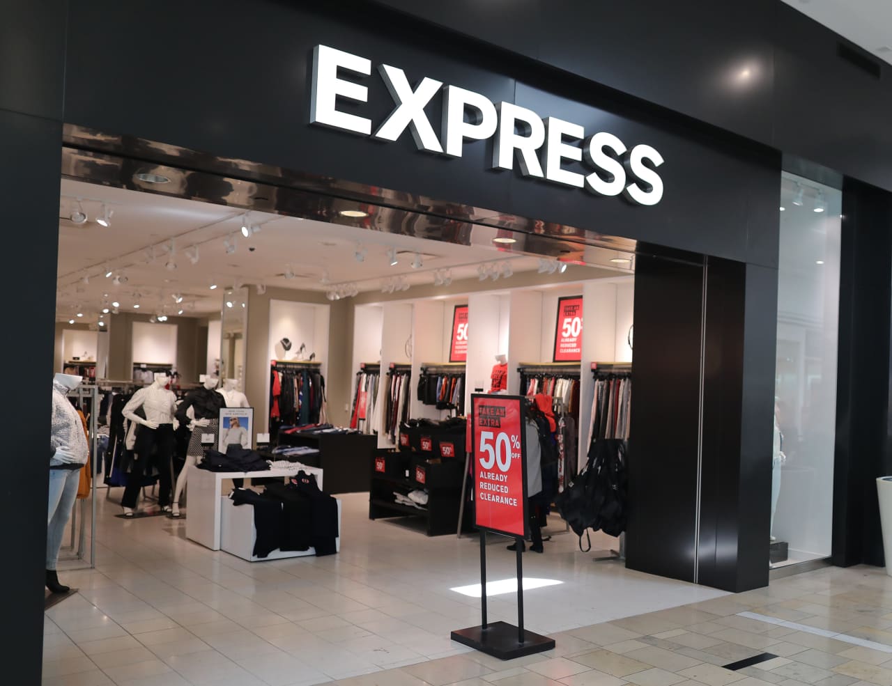 Here’s a list of the 95 Express stores that will be closing