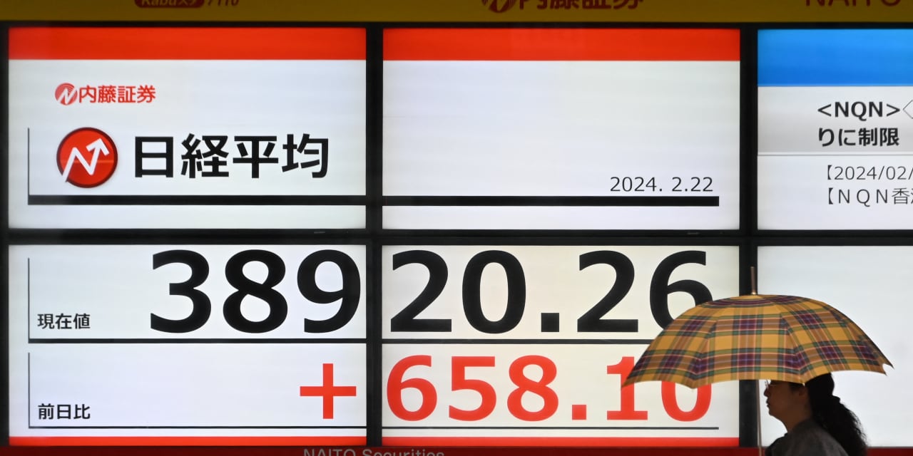 日本のベンチマークは一時的に過去最高を記録した。 他のアジア市場はまちまちだった