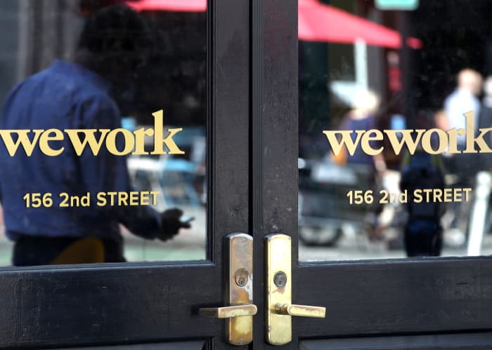 WeWork Stock Tumbles To Record Low After News Of CEO Departure 