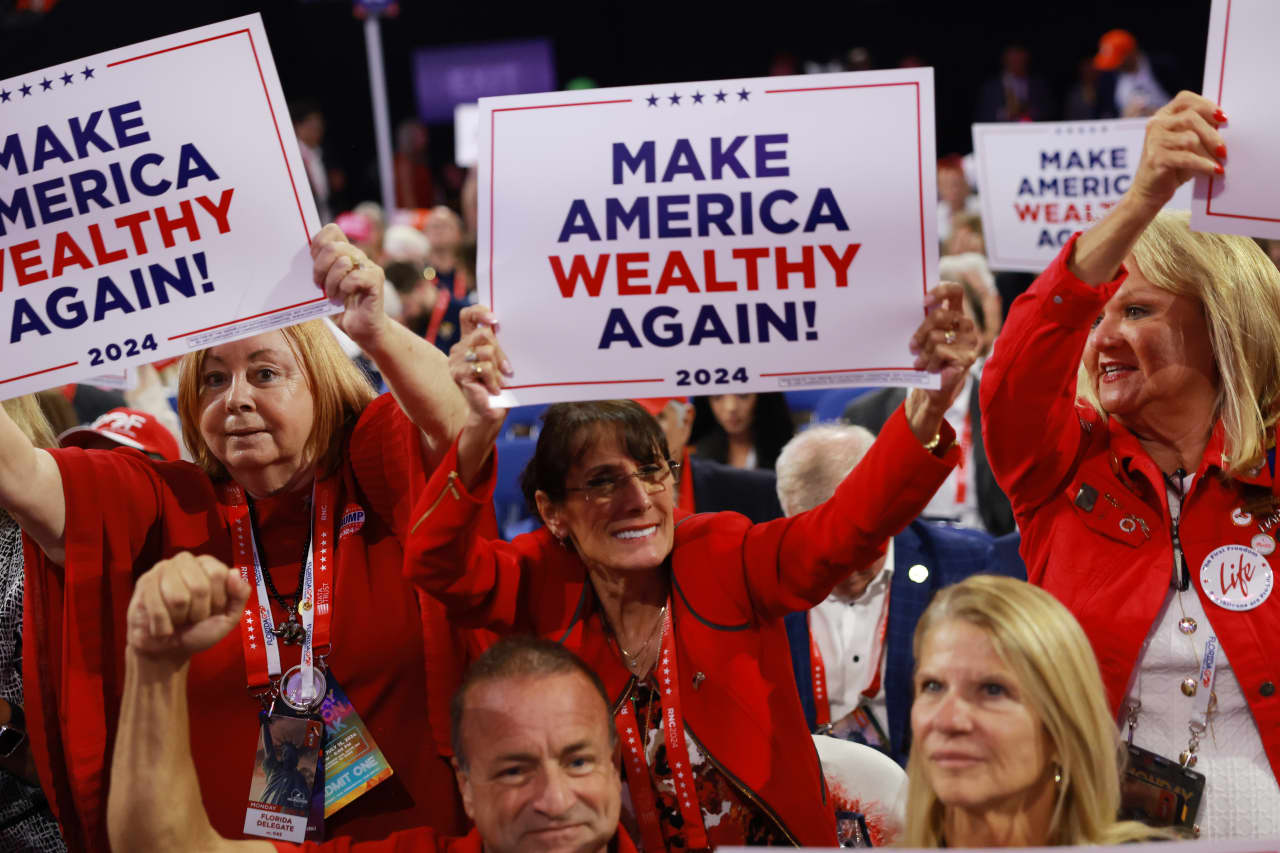 Stocks ‘will go out the roof’: GOP convention attendees feel good vibes about Trump-Vance ticket