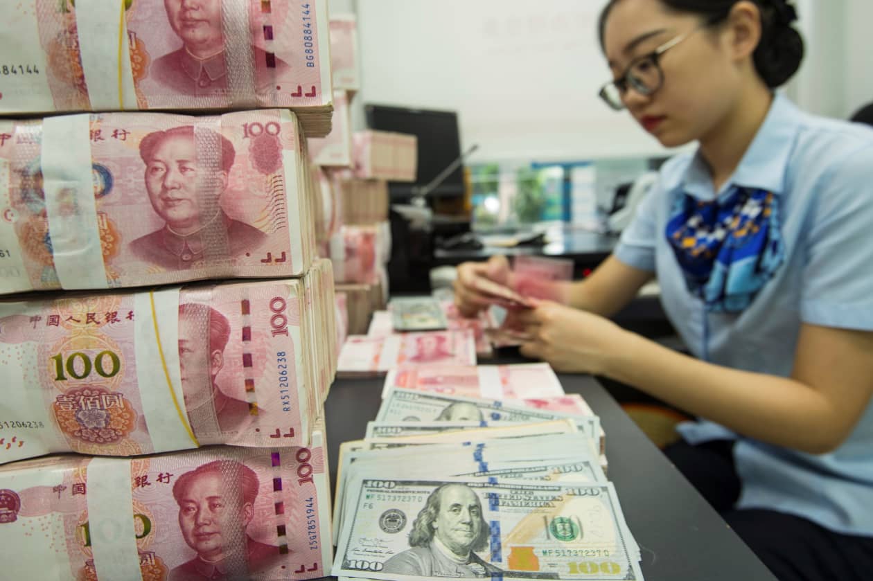 China sets yuan fix at biggest gap to estimate on record - MarketWatch
