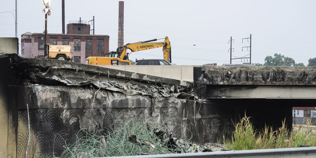 Collapsed stretch of I-95 in Philadelphia to reopen within 2 weeks, governor says