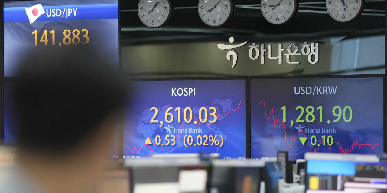 Asian shares fall as China cuts lending rates, U.S./China politics leave investors flat