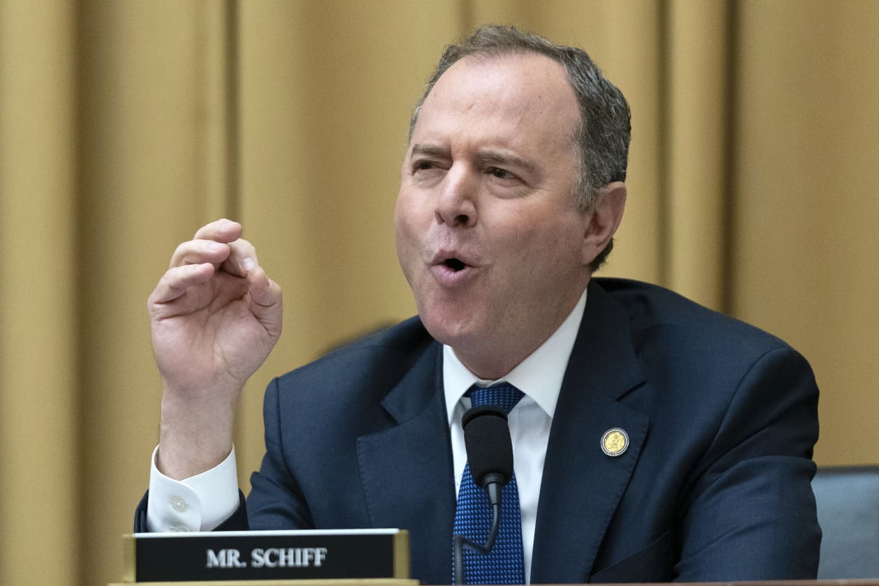 Rep. Adam Schiff, D-Calif., speaks during the House Judiciary Committee hearing in June 2023. 