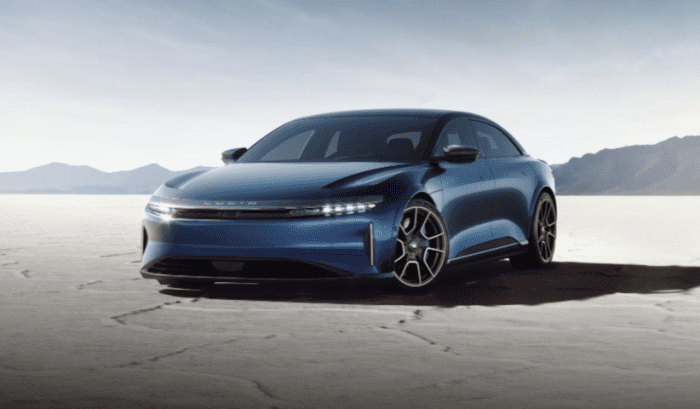 Lucid air deals electric car stock