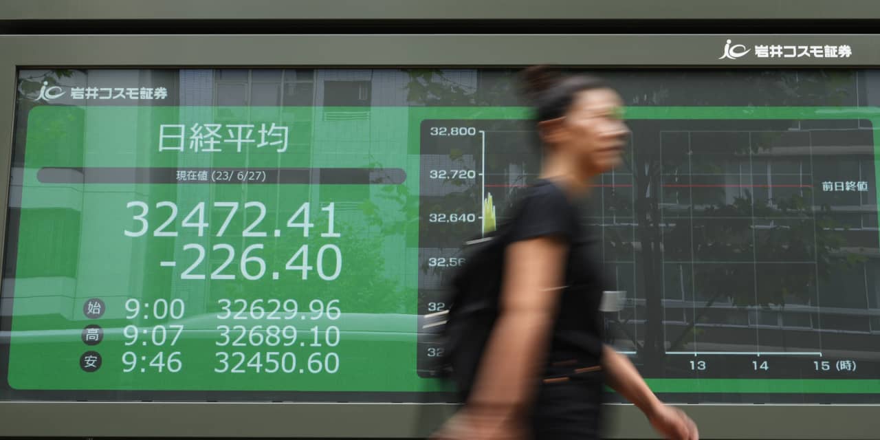 Asian markets mixed after Wall Street drifts lower