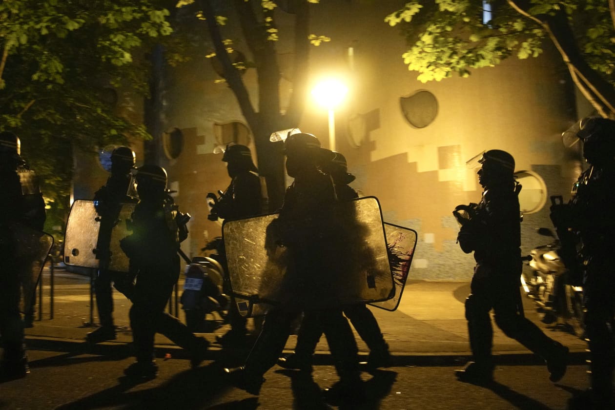 France arrests more than 1,300 people after fourth night of rioting ...