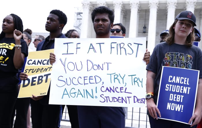 Biden administration moves to try student-debt cancellation again ...