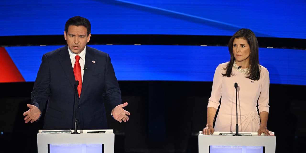 DeSantis, Haley clash over Disney fight at Iowa GOP debate.