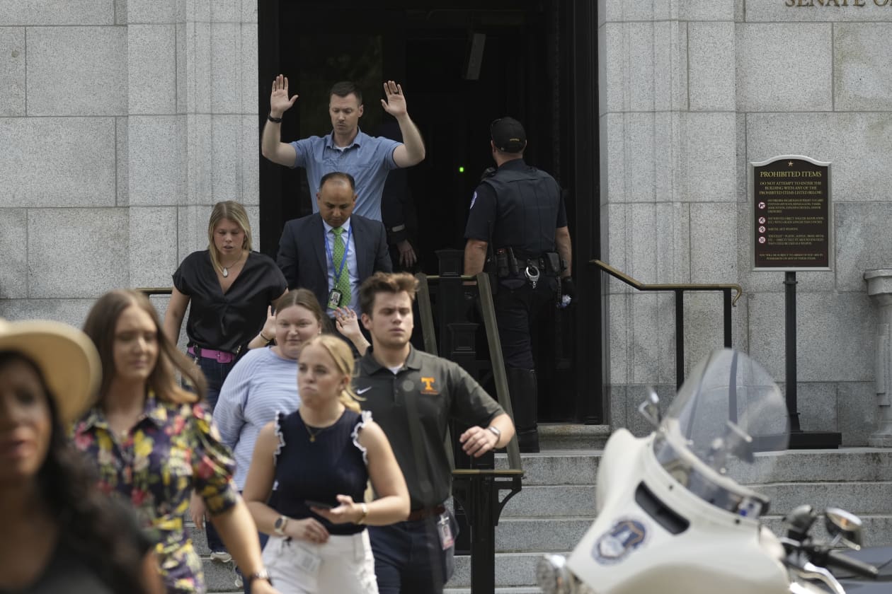 Senate office buildings locked down and searched after ‘concerning 911