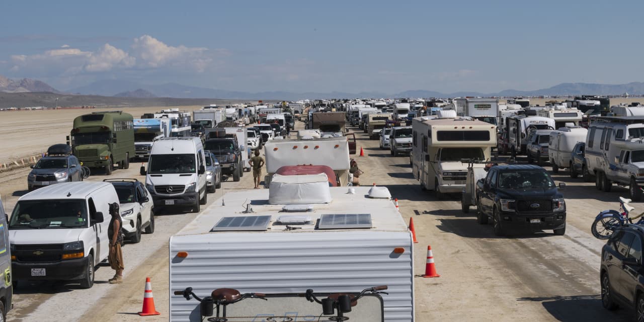Burning Man empties of crowds, but cleanup has a long way to go