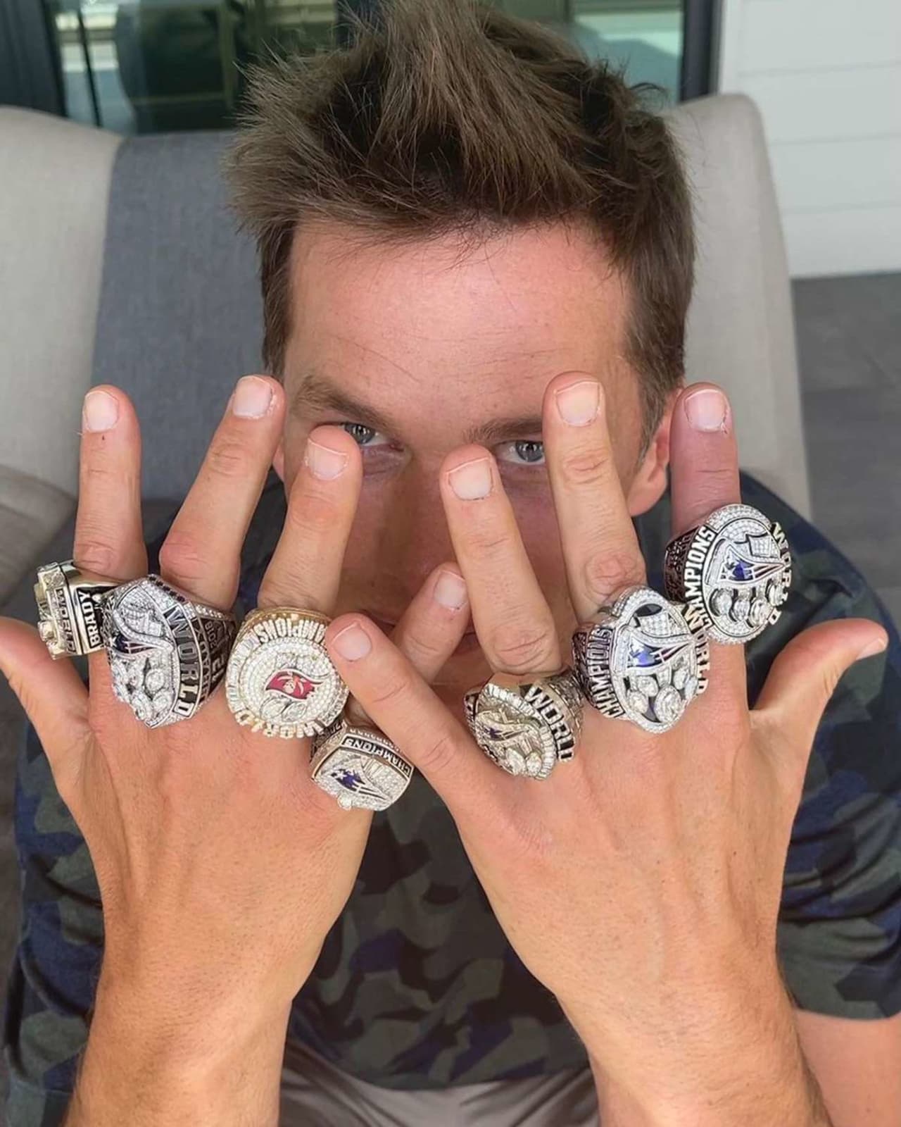 tb12 super bowl rings