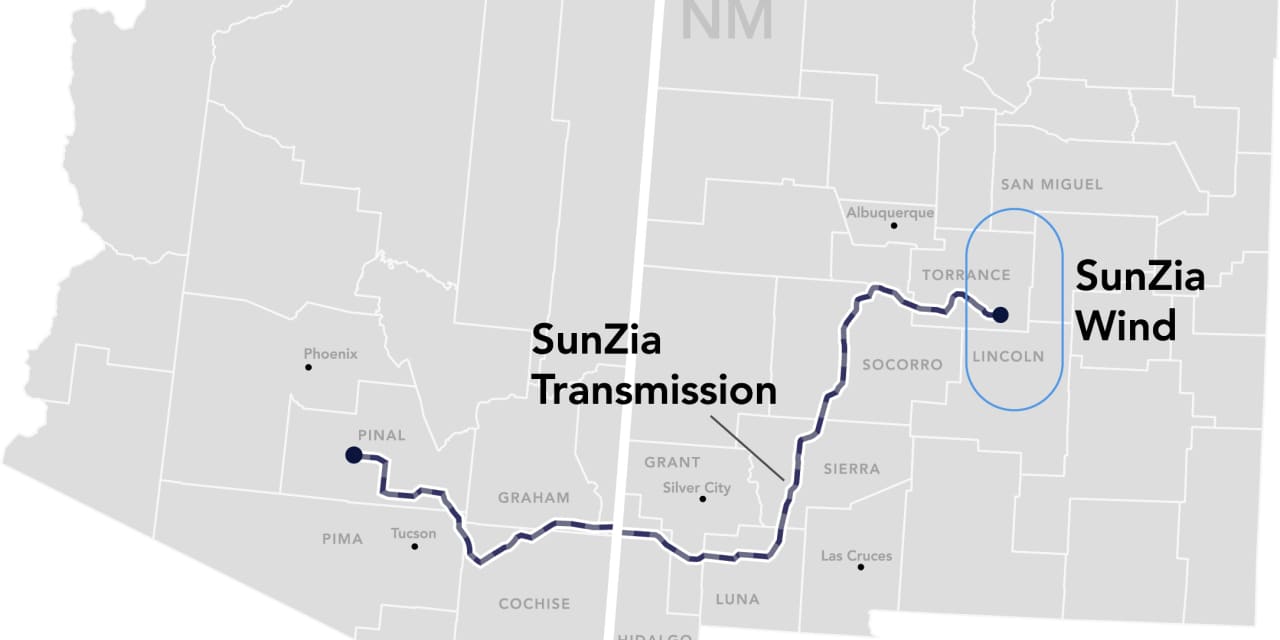 SunZia wind-power transmission line in Southwest could carry more energy than Hoover Dam