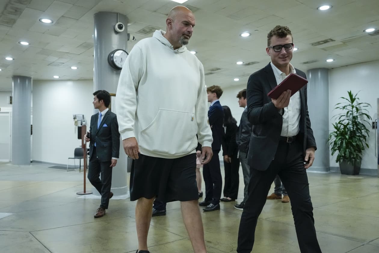senator who dresses casual John Fetterman's shorts and hoodies: The uproar over the Senate dress code  is really missing the forest for the trees