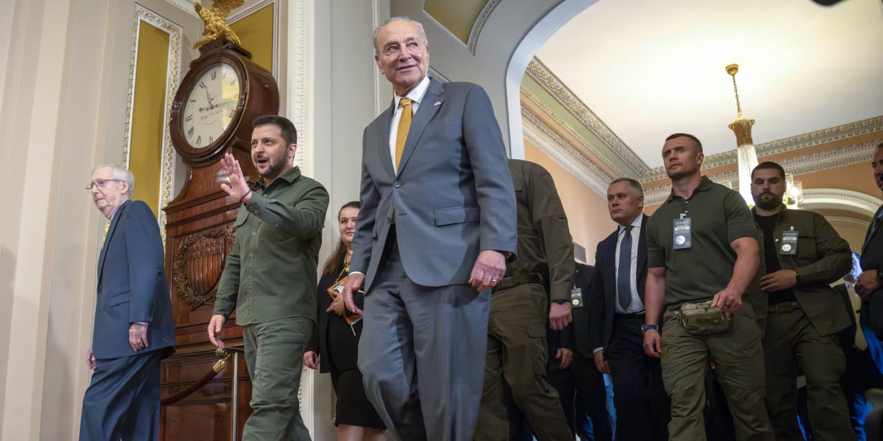 On Capitol Hill, Zelensky delivers upbeat message on war’s progress as Republican support softens