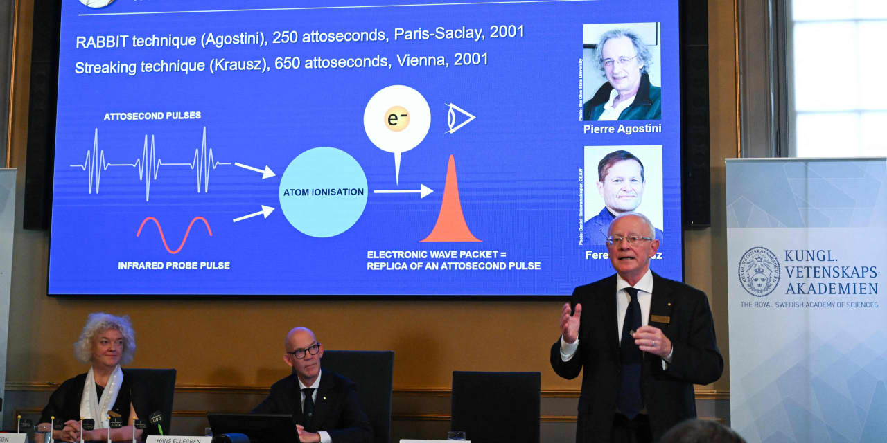 Nobel physics award given to three for work on electrons in atoms - Vimarsana News