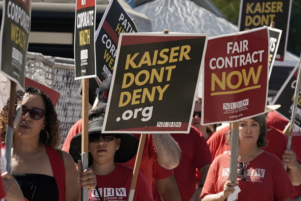 75,000 US health care workers go on strike in multiple states over ...