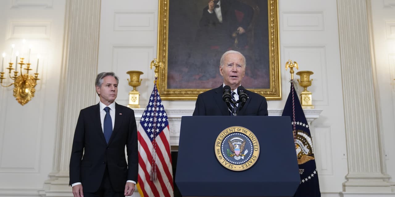 Biden decries the ‘unconscionable’ Hamas attack and warns Israel’s enemies not to exploit the crisis