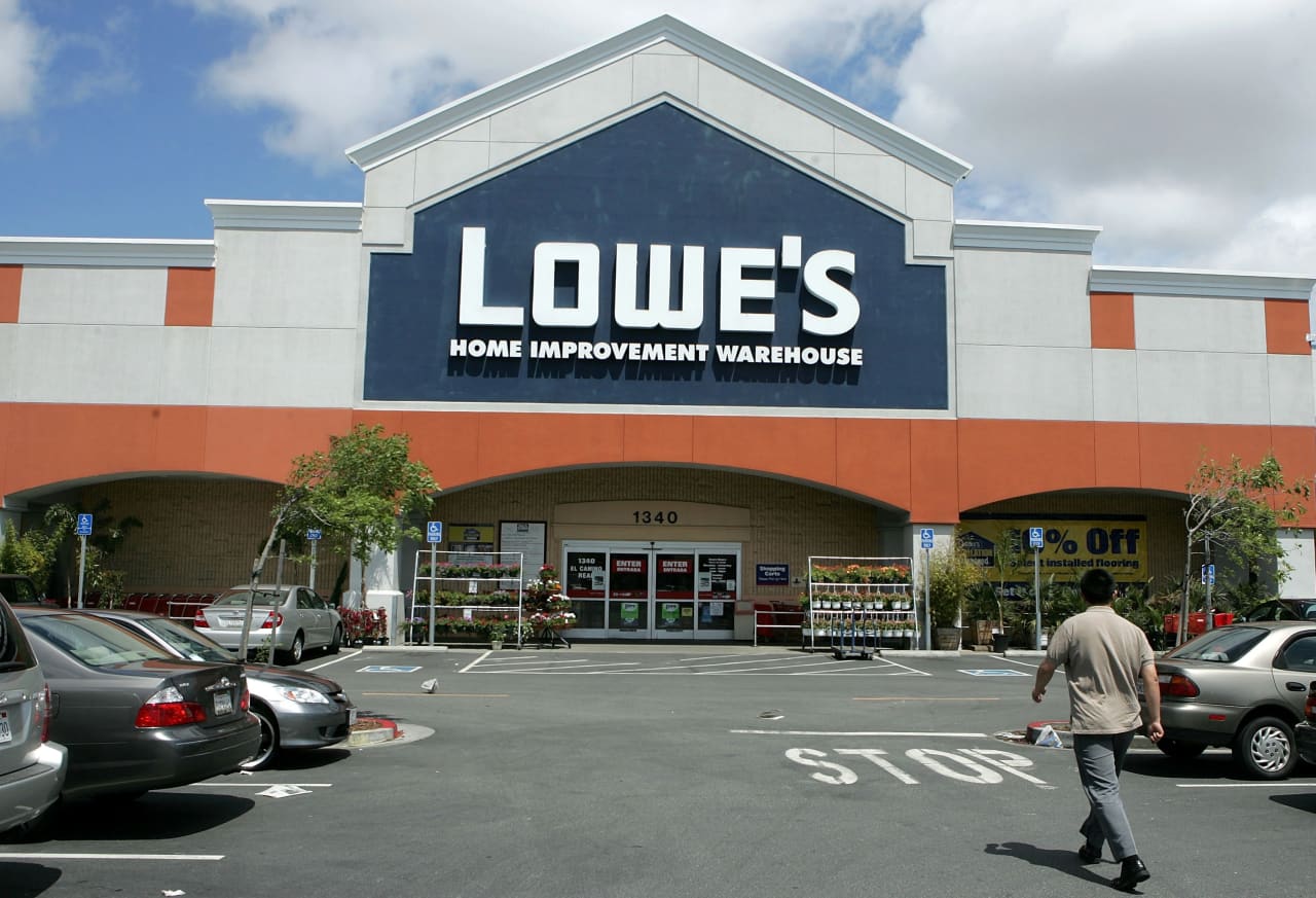 Lowe’s stock drops as home-improvement retailer provides downbeat outlook