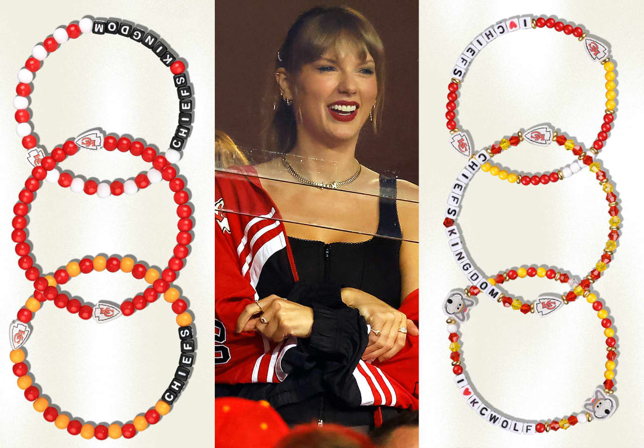 Law enforcement trade Taylor Swift friendship bracelets at Denver