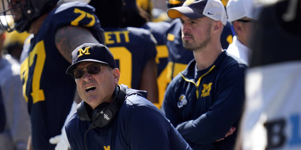 Big Ten bans Jim Harbaugh from coaching at Michigan's three remaining regular-season games. - Vimarsana News