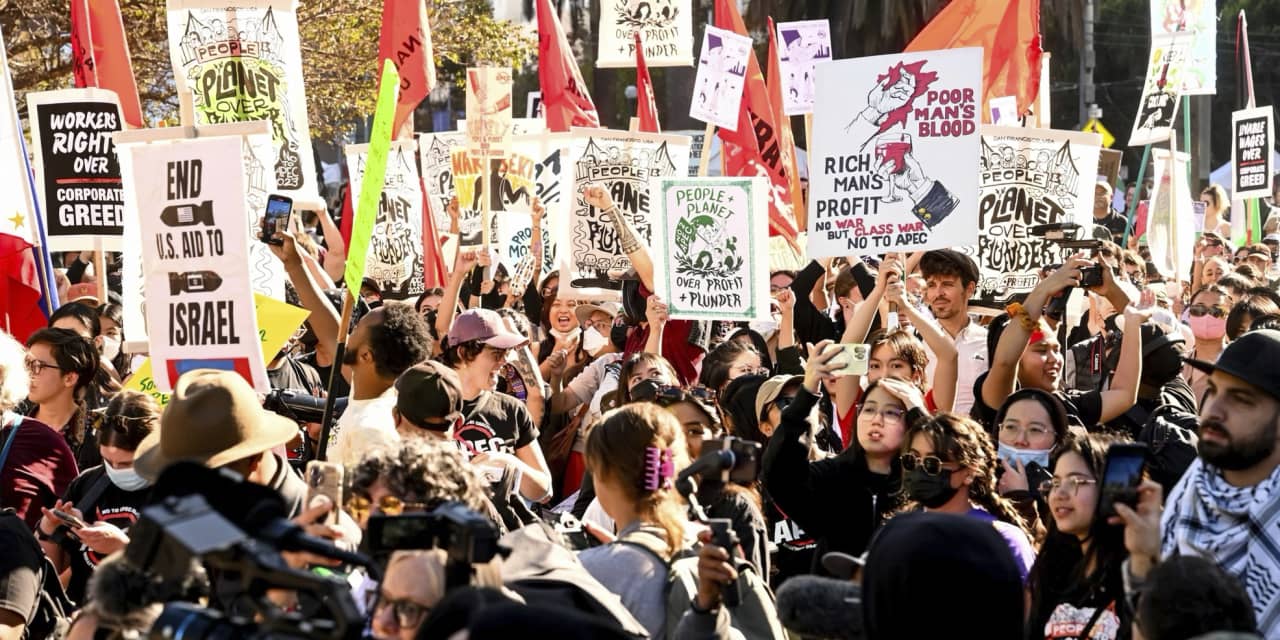 Protesters take to the streets in San Francisco as APEC summit kicks ...