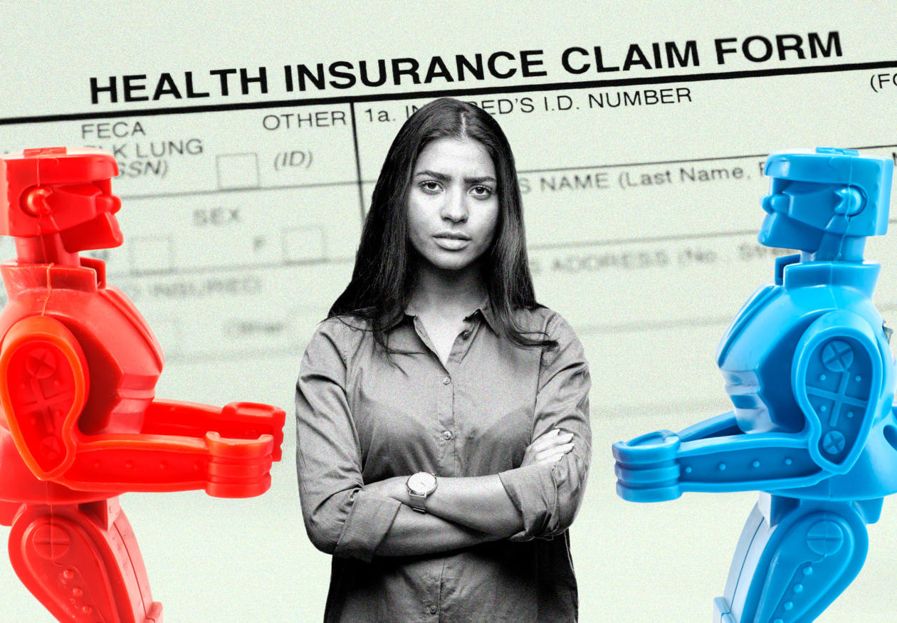 Orang frustrasi melihat tagihan medis