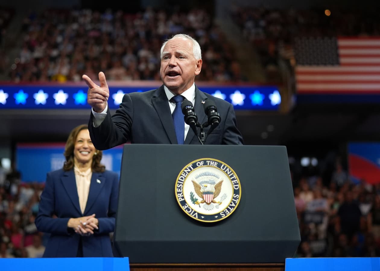 Tim Walz is Kamala Harris’s running mate. These are the economic ...