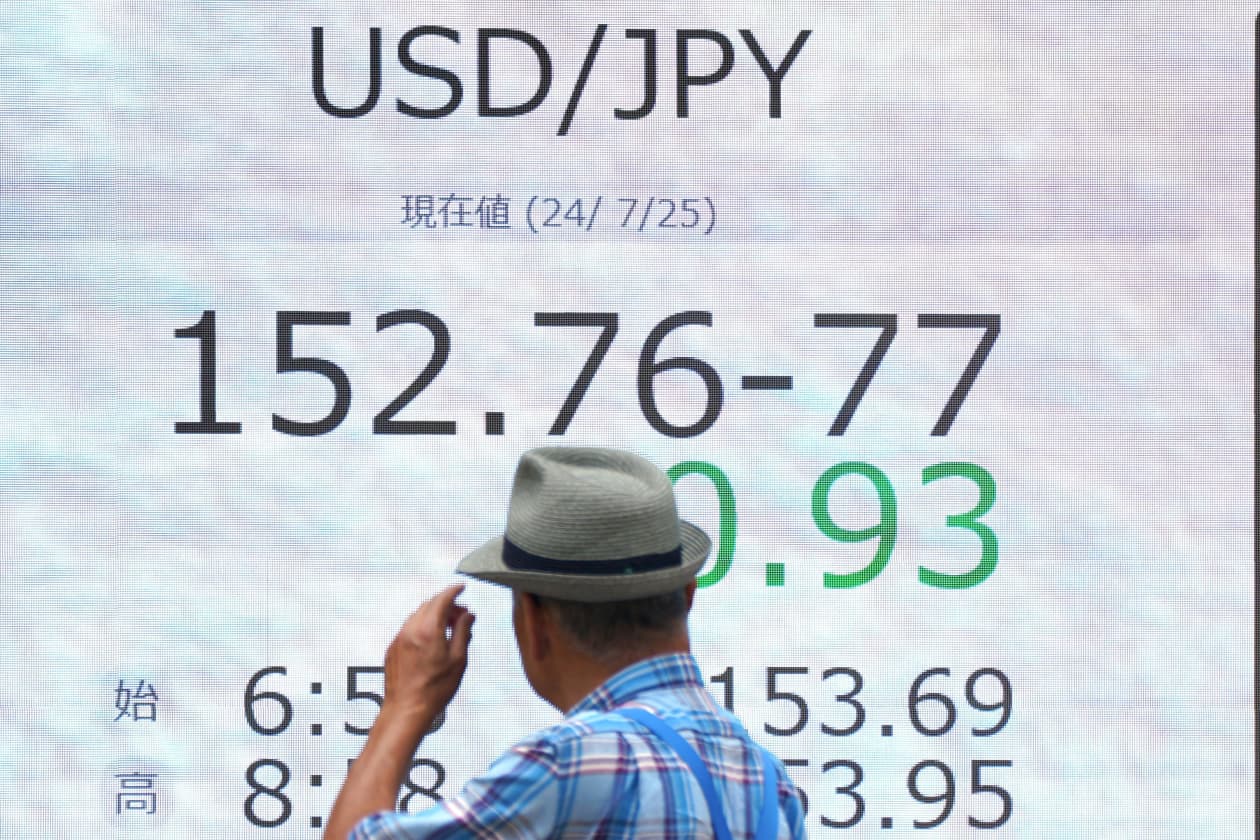 Japanese yen surges to fresh two-month high as carry-trade confidence  crumbles - MarketWatch