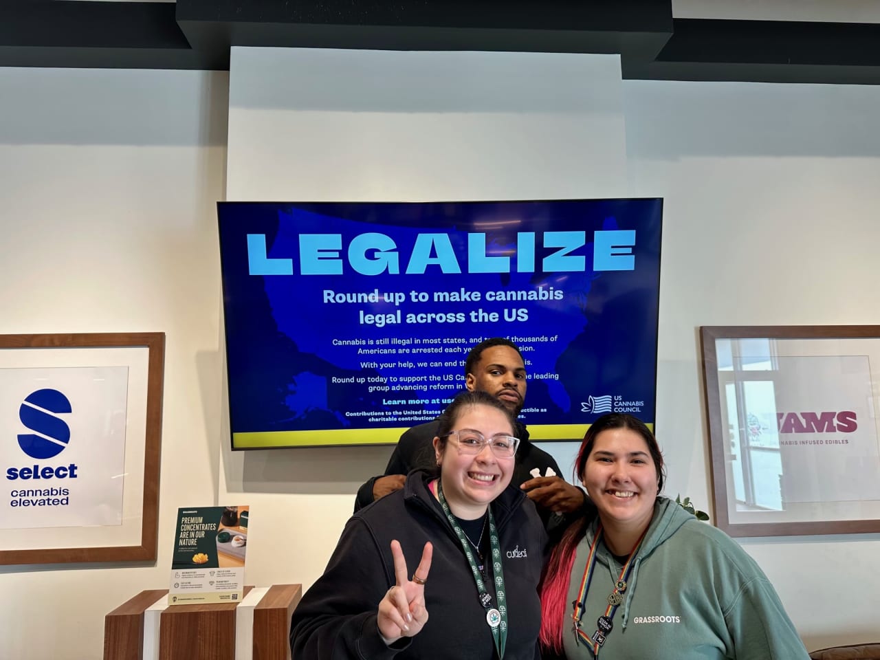 U.S. Cannabis Council is accepting donations for marijuana-legalization lobbying at Curaleaf stores