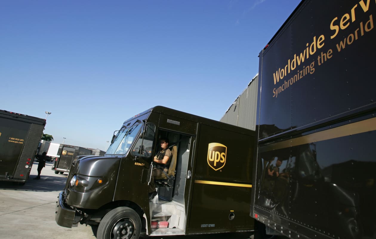 UPS’s stock gets a rare ‘sell’ warning just days before its earnings ...