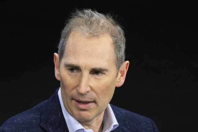 Andy Jassy speaking at the New York Times DealBook Summit